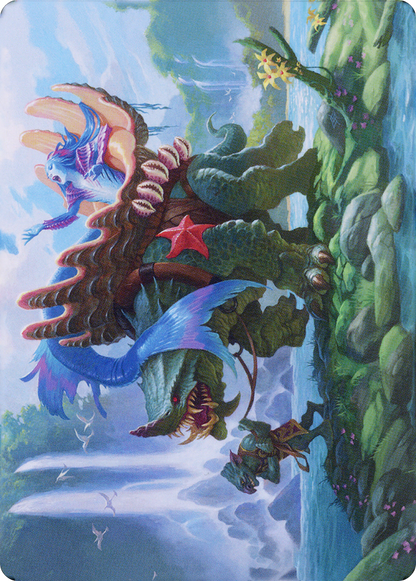 Vodalian Mindsinger // Vodalian Mindsinger  [Dominaria United Art Series] (Borderless) Foil