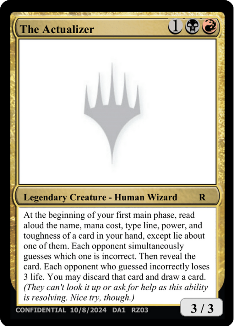 The Actualizer  [Unknown Event]