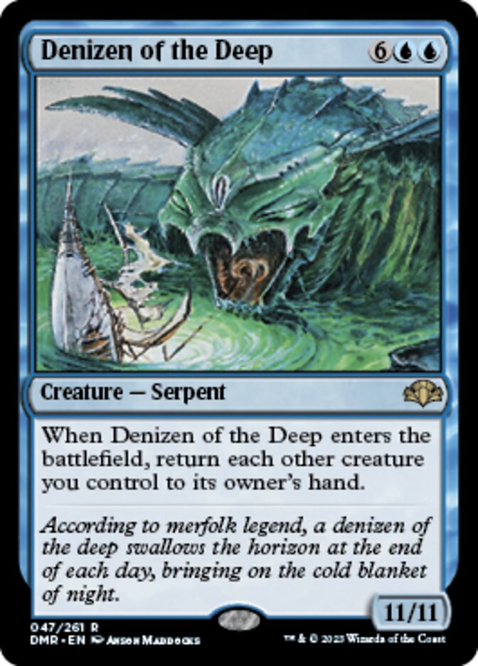 Denizen of the Deep [Dominaria Remastered] Foil