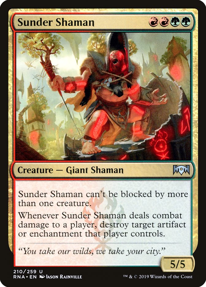 Sunder Shaman [Ravnica Allegiance] Foil