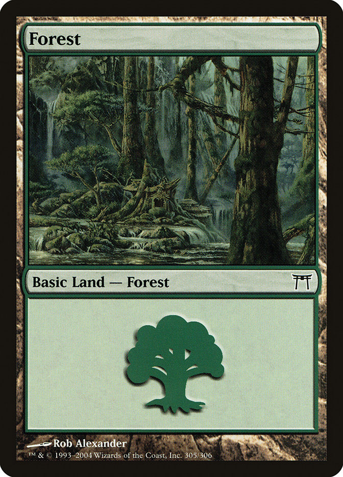 Forest (305) [Champions of Kamigawa] Foil
