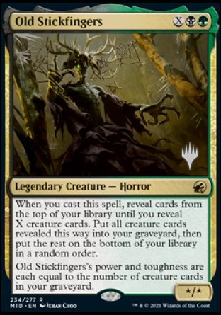 Old Stickfingers (Promo Pack) [Innistrad: Midnight Hunt Promos] Foil