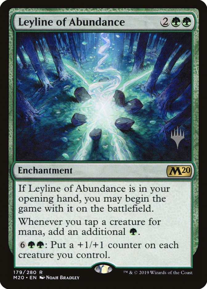Leyline of Abundance (Promo Pack) [Core Set 2020 Promos] Foil