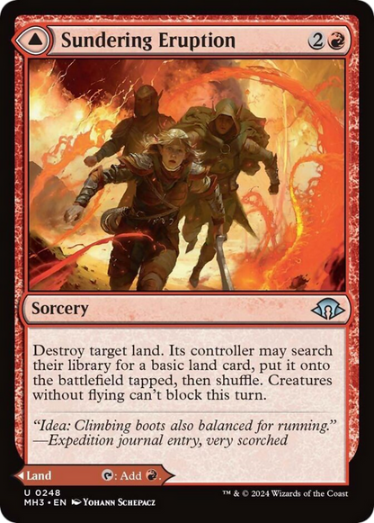 Sundering Eruption // Volcanic Fissure [Modern Horizons 3] Foil