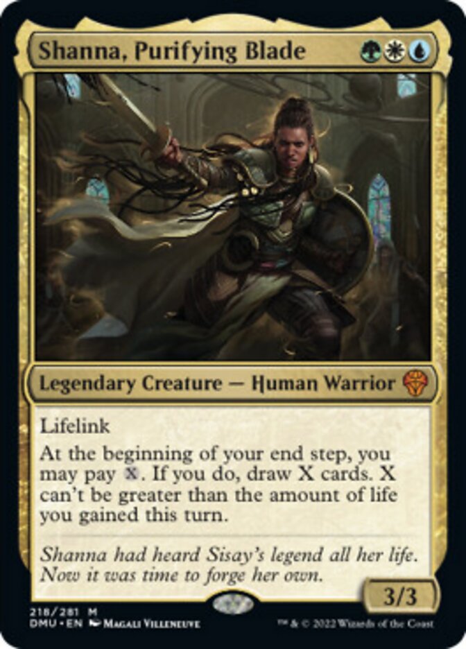 Shanna, Purifying Blade [Dominaria United] Foil