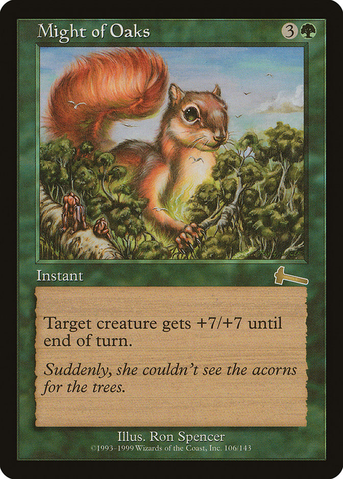 Might of Oaks [Urza's Legacy] Foil
