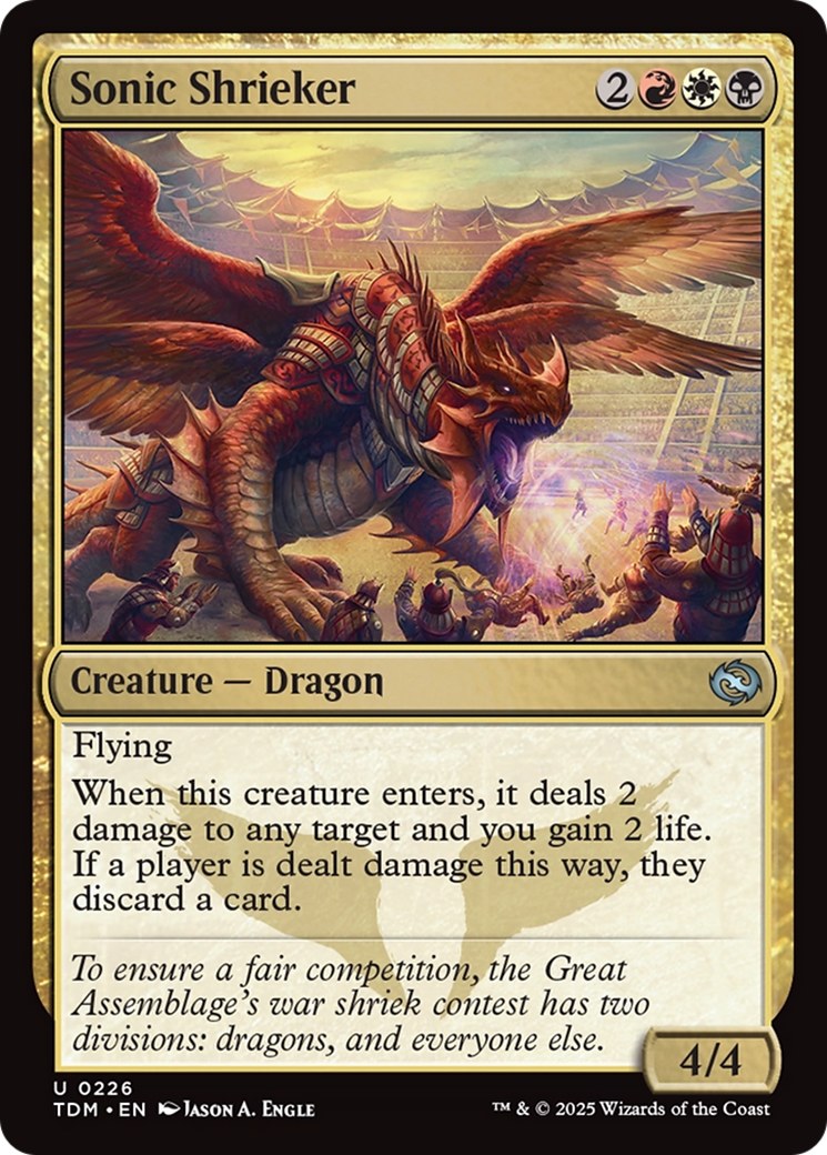 Sonic Shrieker [Tarkir: Dragonstorm] Foil