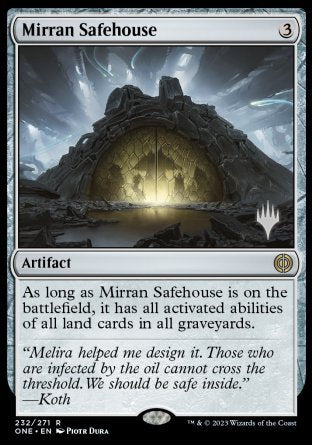 Mirran Safehouse (Promo Pack) [Phyrexia: All Will Be One Promos] Foil