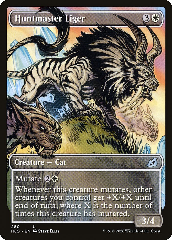 Huntmaster Liger (Showcase) [Ikoria: Lair of Behemoths] Foil