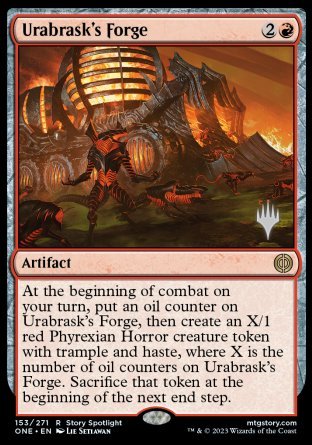 Urabrask's Forge (Promo Pack) [Phyrexia: All Will Be One Promos] Foil