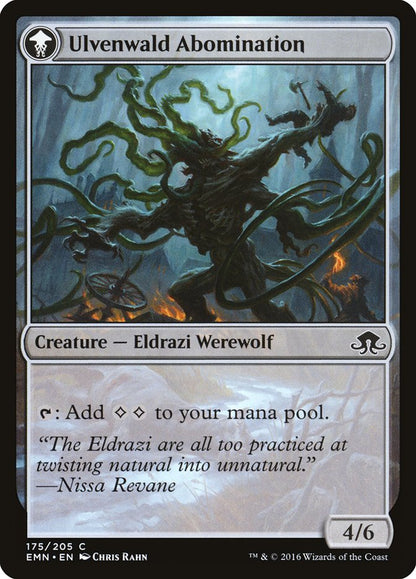 Ulvenwald Captive // Ulvenwald Abomination [Eldritch Moon] Foil