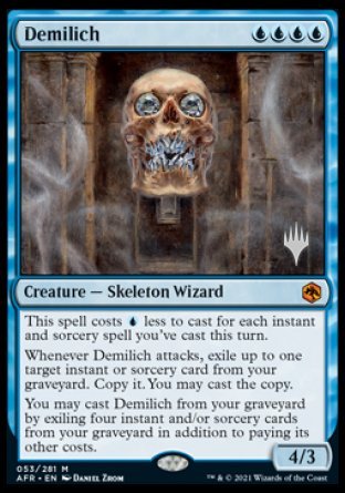 Demilich (Promo Pack) [Dungeons & Dragons: Adventures in the Forgotten Realms Promos] Foil