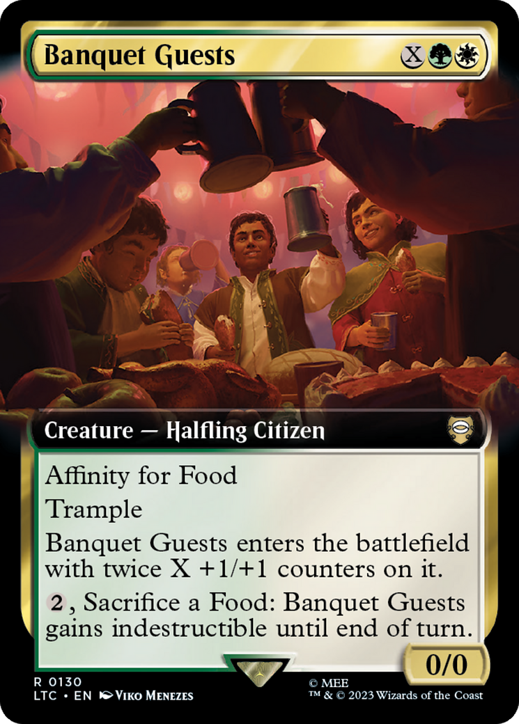Banquet Guests (Extended Art) [The Lord of the Rings: Tales of Middle-Earth Commander] Foil