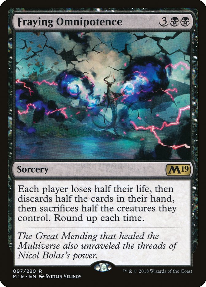 Fraying Omnipotence [Core Set 2019] Foil