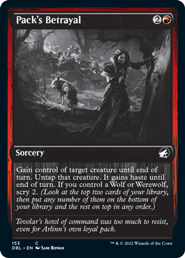 Pack's Betrayal [Innistrad: Double Feature] Foil
