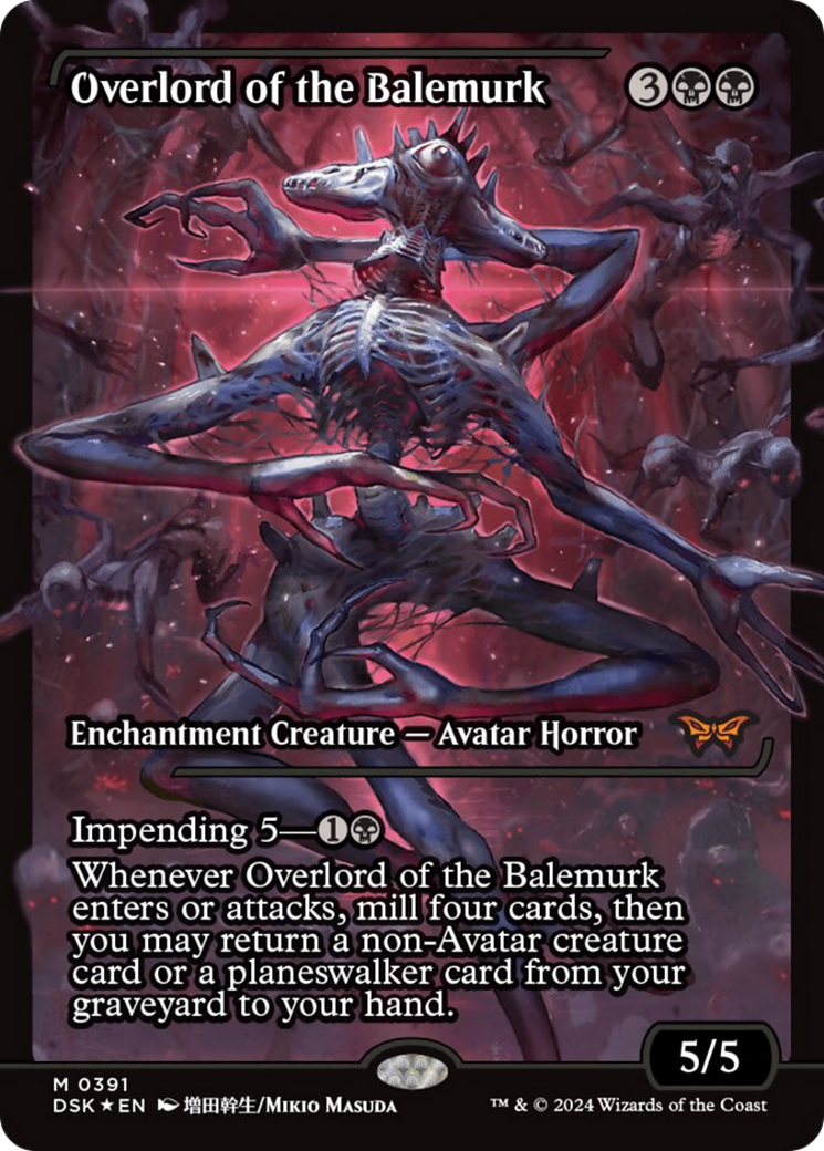 Overlord of the Balemurk (Japan Showcase) [Duskmourn: House of Horror] Foil
