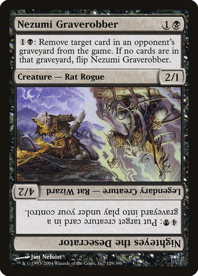 Nezumi Graverobber // Nighteyes the Desecrator [Champions of Kamigawa] Foil