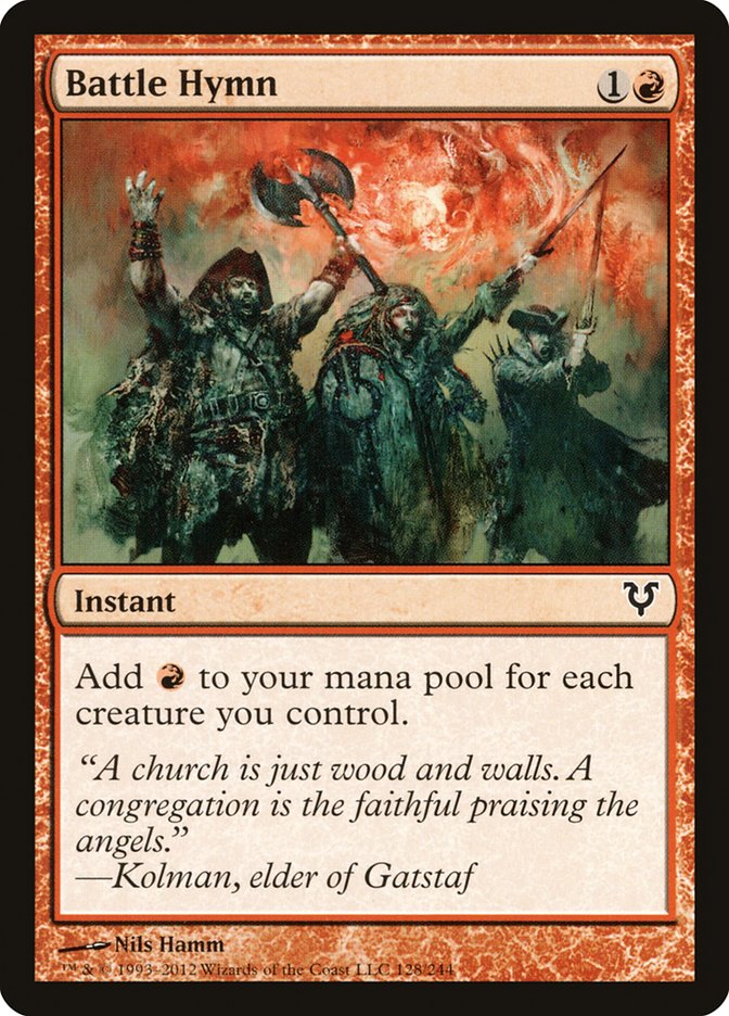 Battle Hymn [Avacyn Restored] Foil