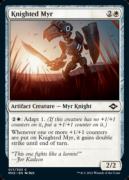 Knighted Myr [Modern Horizons 2] Foil