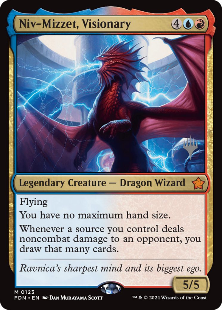 Niv-Mizzet, Visionary (Promo Pack) [Foundations Promos] Foil