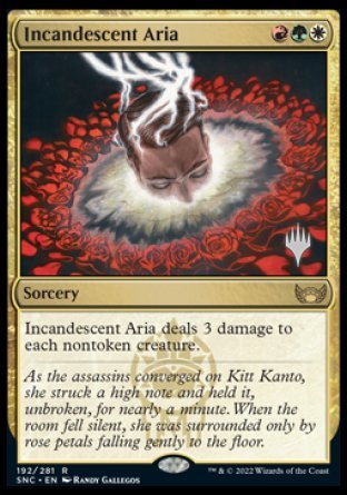 Incandescent Aria (Promo Pack) [Streets of New Capenna Promos] Foil