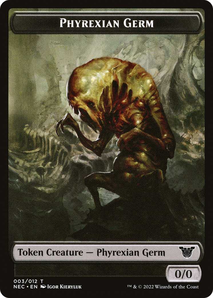 Phyrexian Germ  [Neon Dynasty Commander Tokens] Foil