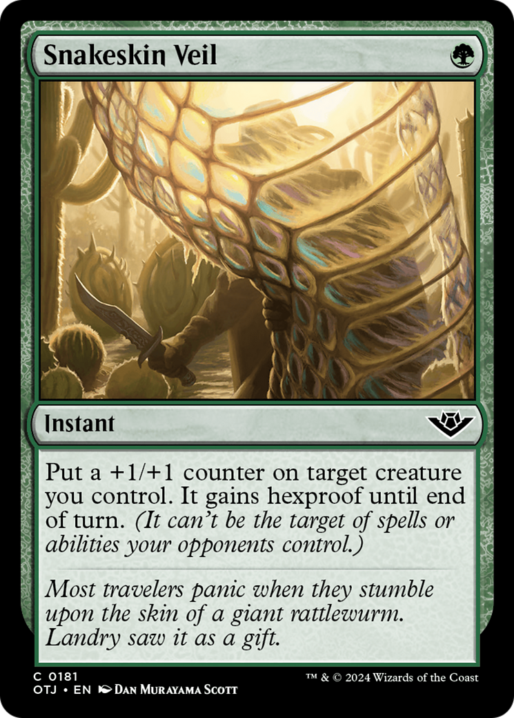 Snakeskin Veil [Outlaws of Thunder Junction] Foil