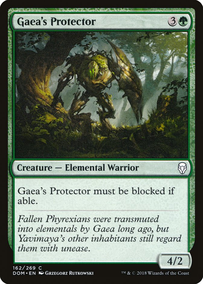 Gaea's Protector [Dominaria] Foil