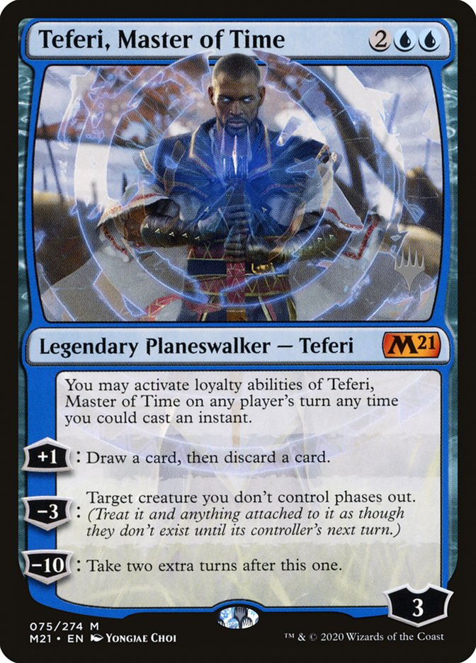 Teferi, Master of Time (Promo Pack) (75) [Core Set 2021 Promos] Foil