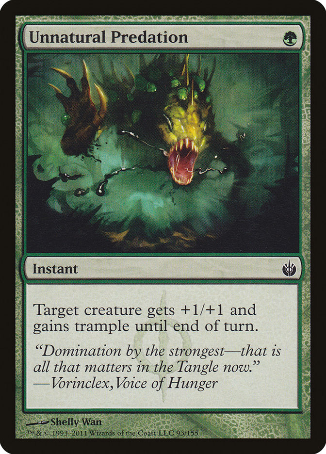 Unnatural Predation [Mirrodin Besieged] Foil