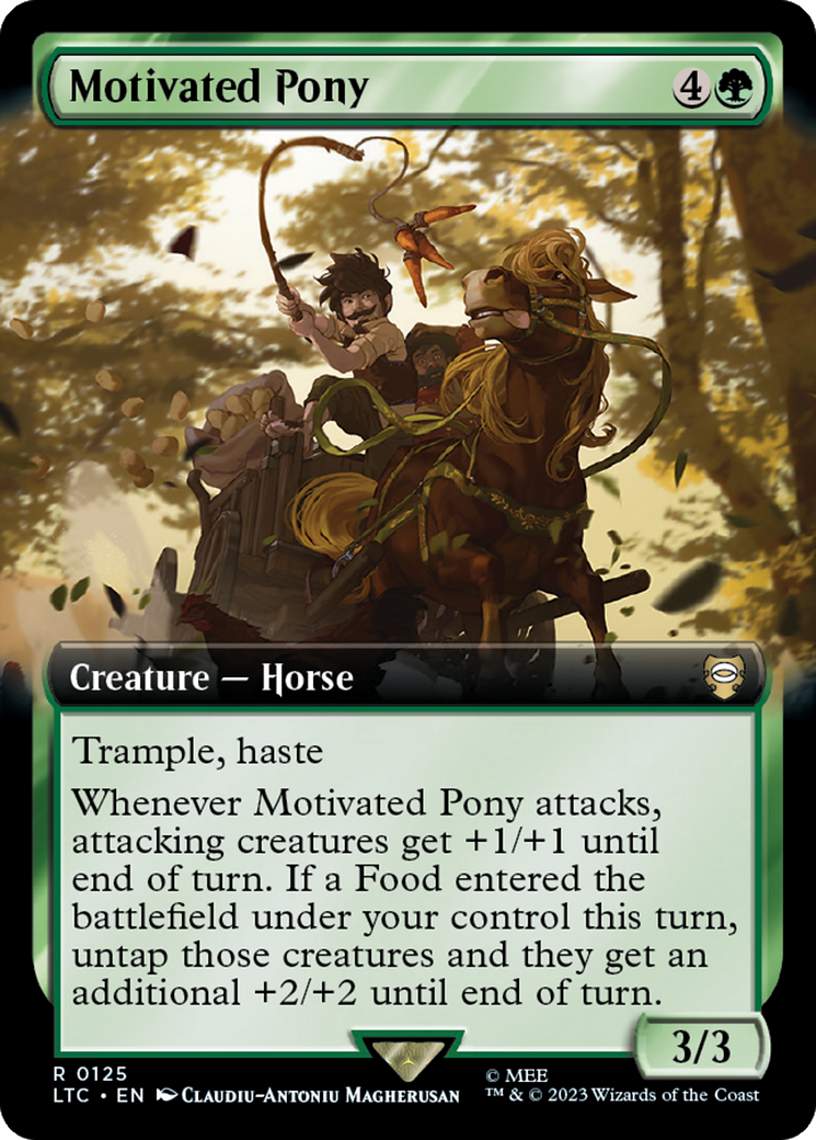 Motivated Pony (Extended Art) [The Lord of the Rings: Tales of Middle-Earth Commander] Foil