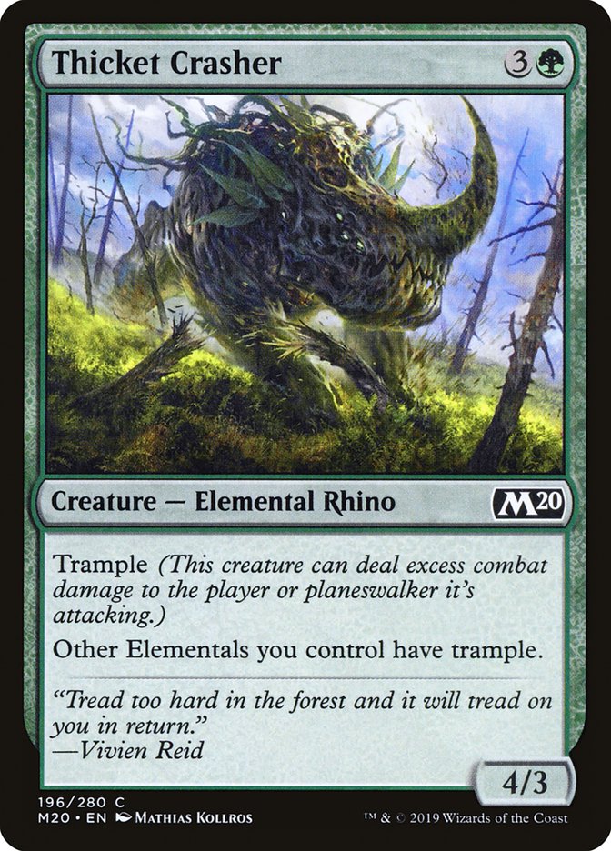 Thicket Crasher [Core Set 2020] Foil