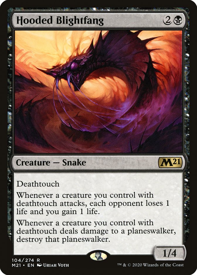 Hooded Blightfang [Core Set 2021] Foil