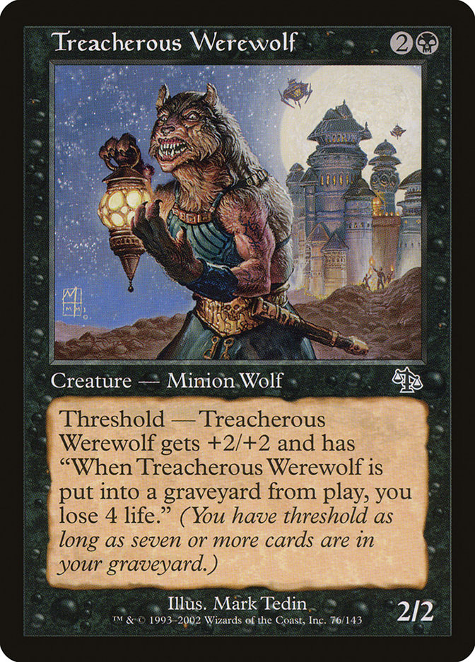Treacherous Werewolf [Judgment] Foil