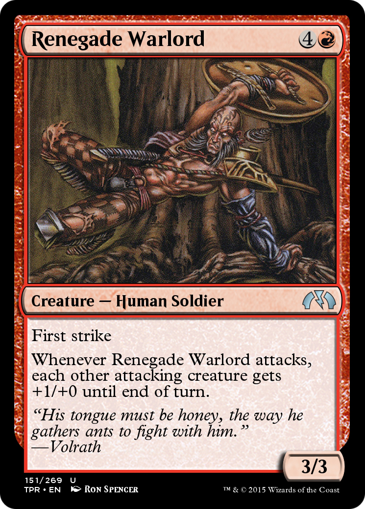 Renegade Warlord  [Tempest Remastered] Foil