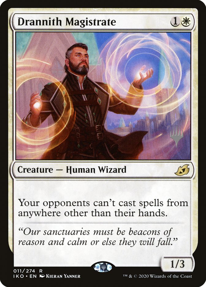 Drannith Magistrate (Promo Pack) [Ikoria: Lair of Behemoths Promos] Foil