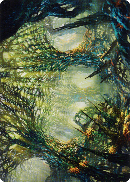 The Hunter Maze // The Hunter Maze  [Phyrexia: All Will Be One Art Series] (Borderless)