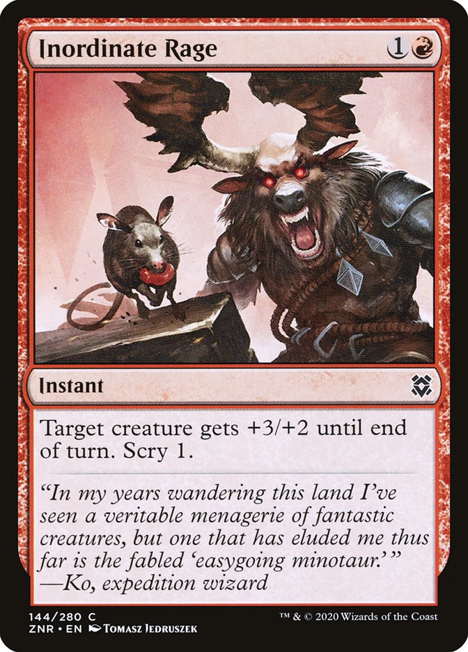 Inordinate Rage [Zendikar Rising] Foil