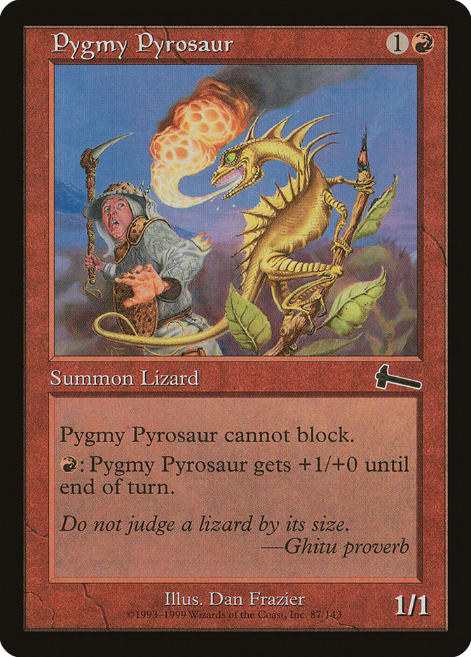 Pygmy Pyrosaur [Urza's Legacy] Foil