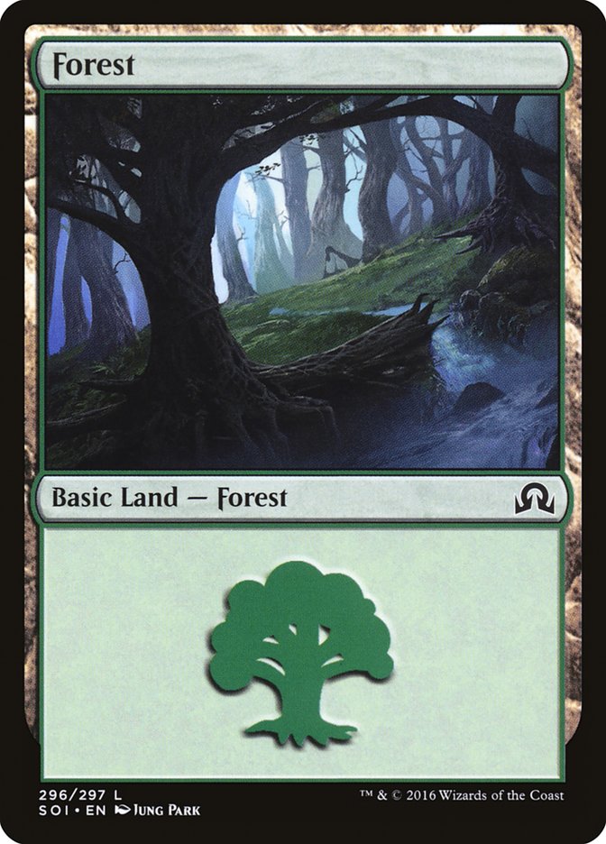 Forest (296) [Shadows over Innistrad] Foil