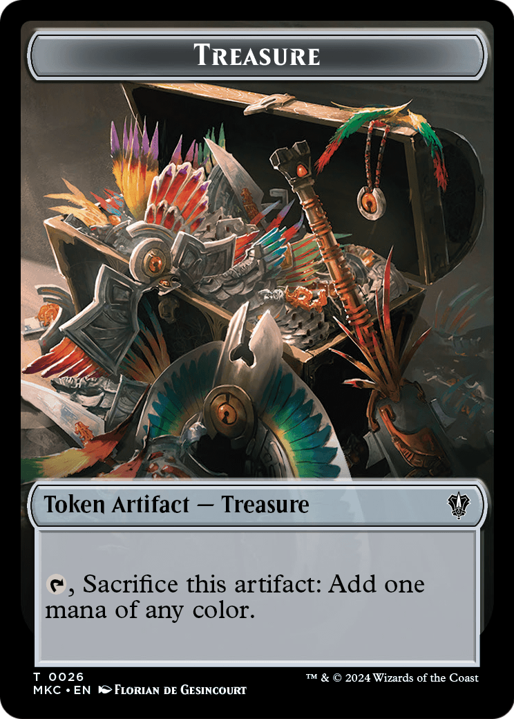 Treasure  [Murders at Karlov Manor Commander Tokens] Foil