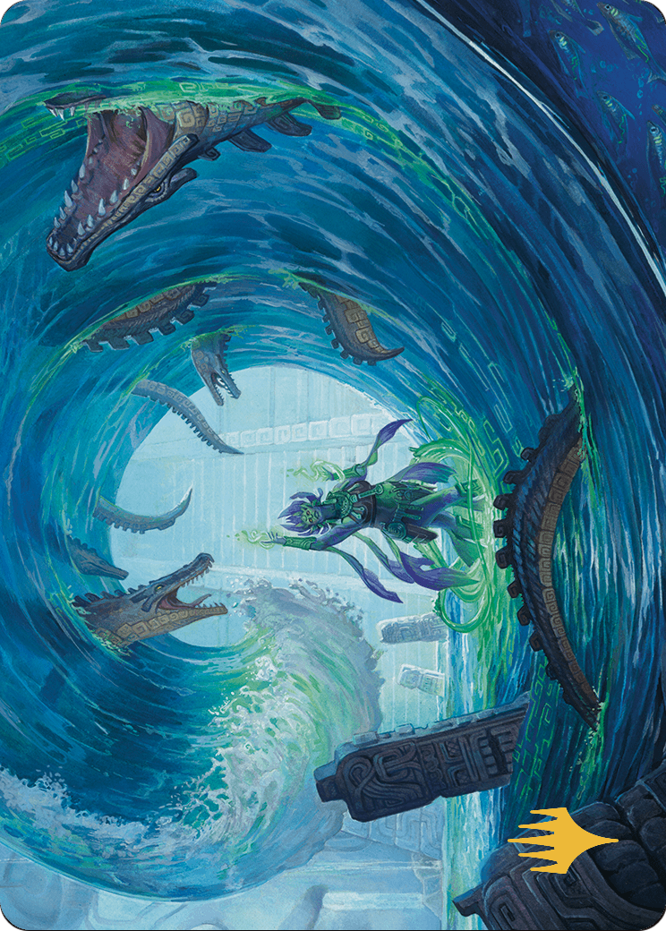 Wave Goodbye // Wave Goodbye  [The Lost Caverns of Ixalan Art Series] (Borderless) Foil
