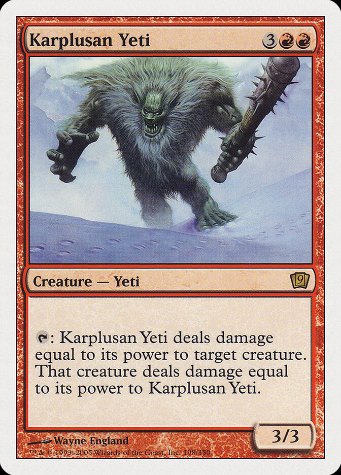 Karplusan Yeti [Ninth Edition] Foil