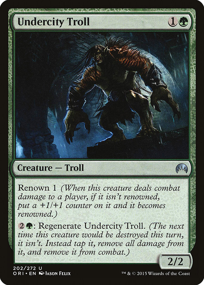 Undercity Troll [Magic Origins] Foil