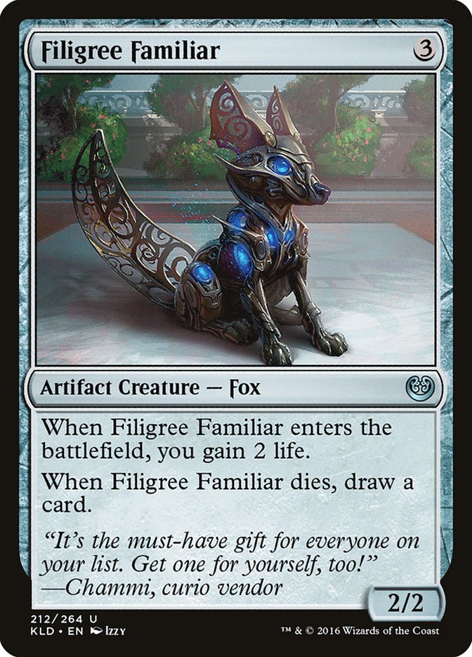 Filigree Familiar [Kaladesh] Foil