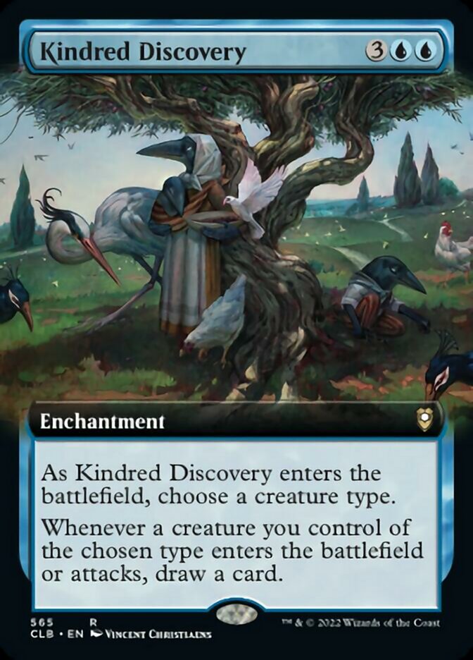 Kindred Discovery (Extended Art) [Commander Legends: Battle for Baldur's Gate] Foil