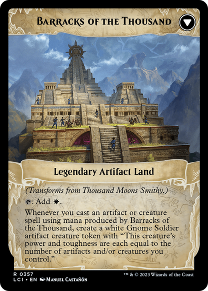 Thousand Moons Smithy (Extended Art) // Barracks of the Thousand [The Lost Caverns of Ixalan] Foil