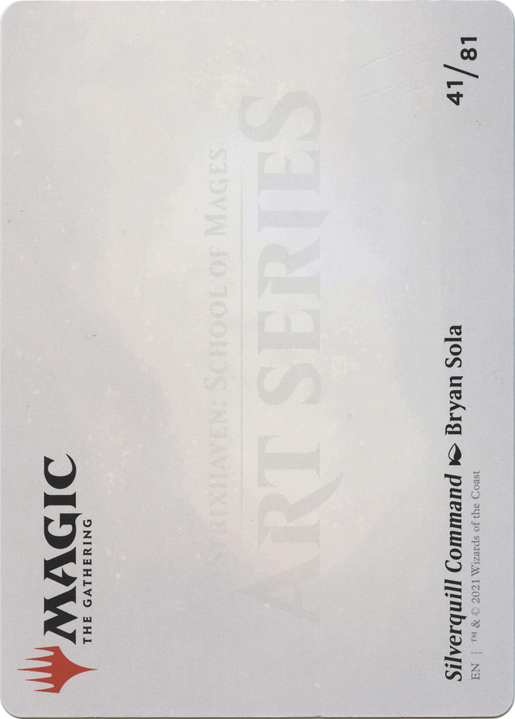Silverquill Command // Silverquill Command  [Strixhaven Art Series] (Borderless) Foil