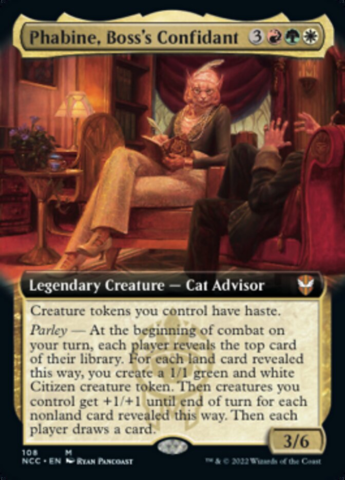 Phabine, Boss's Confidant (Extended Art) [Streets of New Capenna Commander] Foil