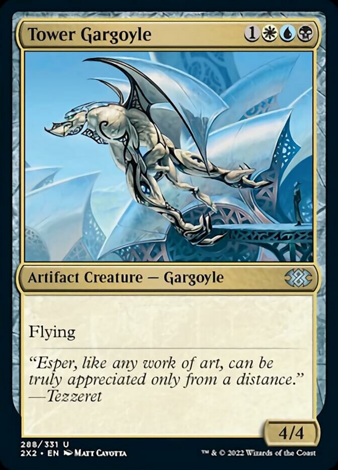 Tower Gargoyle [Double Masters 2022] Foil